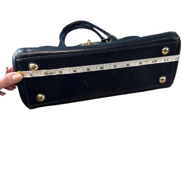 Coach Madeline Multi-Pocket Satchel – Black Leather, Gold Hardware - Picture 8 of 9